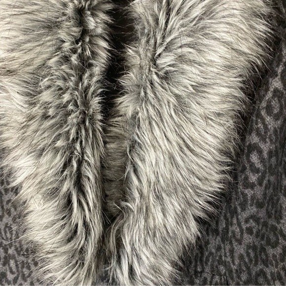 ORIGINAL FRENCHIE leopard fur trim coat - Picture 6 of 10